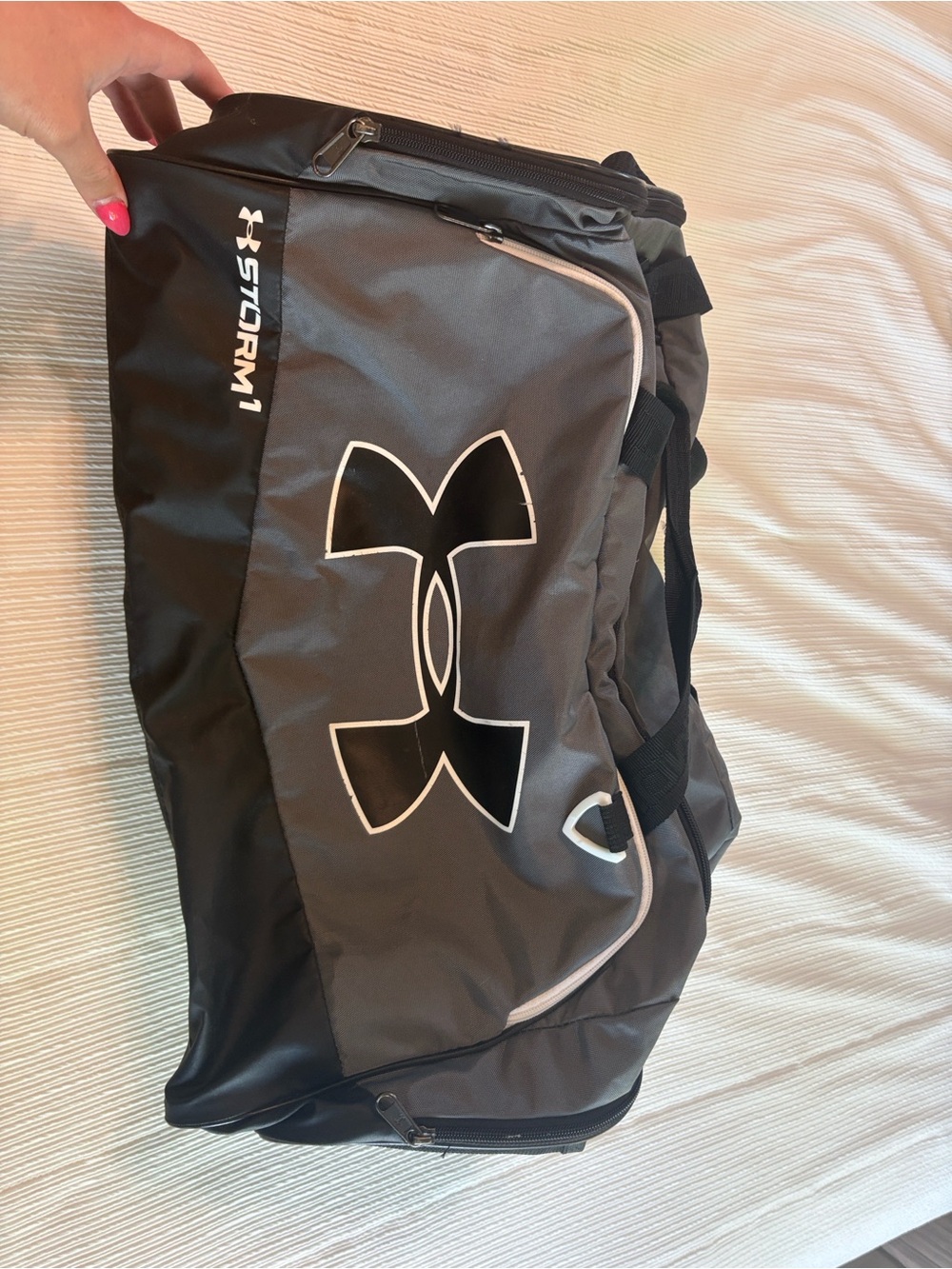 Under Armour Black & Gray Storm1 Duffle Bag